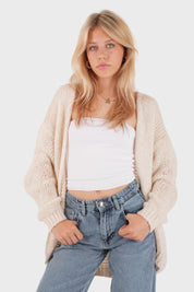 Gilet "Garde-moi au chaud" beige