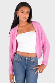 Cardigan "Garde-moi au chaud" petite rose
